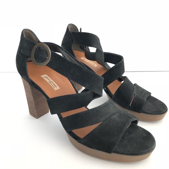 paul green black sandals